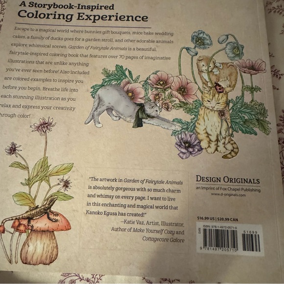 Garden of fairytale animals coloring book - Picture 2 of 7